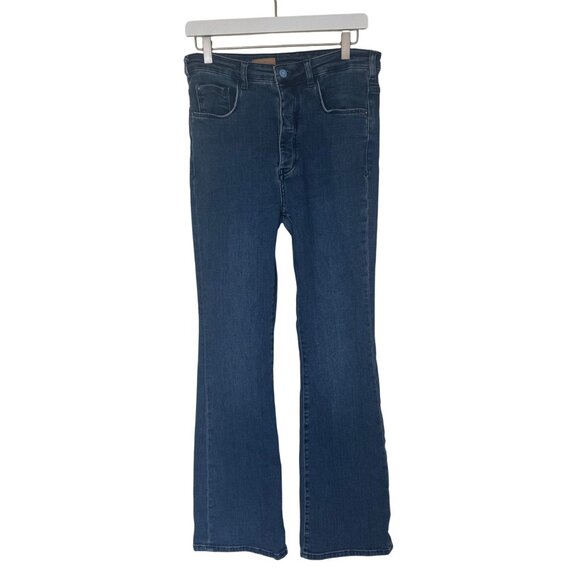 Pilcro Dark Blue Flare Jeans - Picture 1 of 13